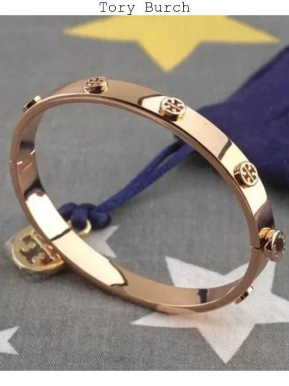 Tory Burch Miller Stud 7mm Bracelet in Gold (Brand New) Medium